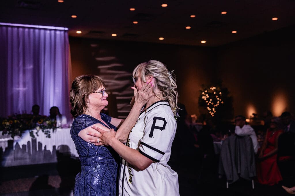 Emotional mother and daughter dance during the wedding reception at The Fez