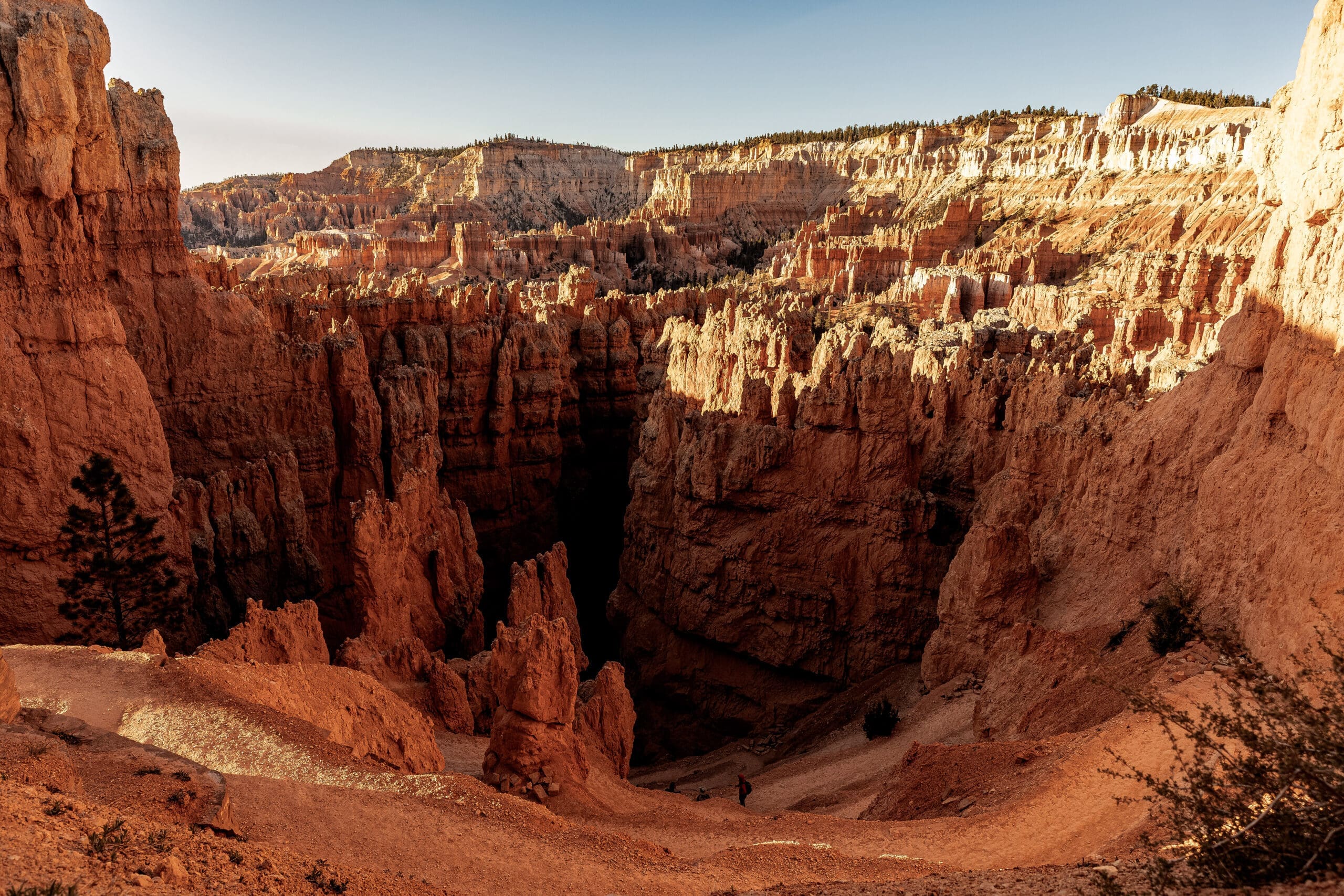 Wall Street switchbacks on the Navajo Loop Trail for a Bryce Canyon elopement